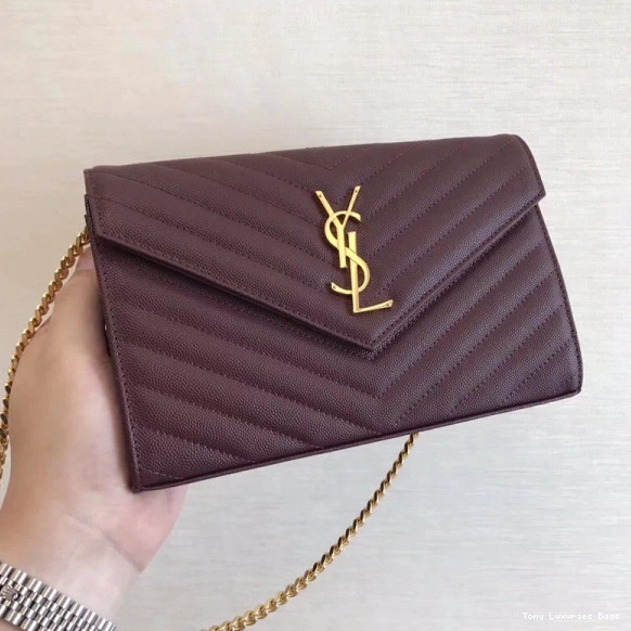 Tony Luxuries CASSANDRE WALLET MATELASSÉ YSL CHAIN 0815